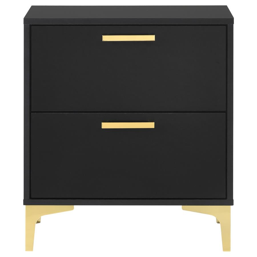 Kendall Black Nightstand - MyWaynesHome #