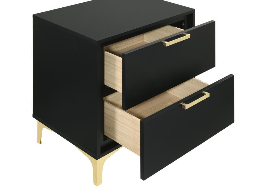 Kendall Black Nightstand - MyWaynesHome #