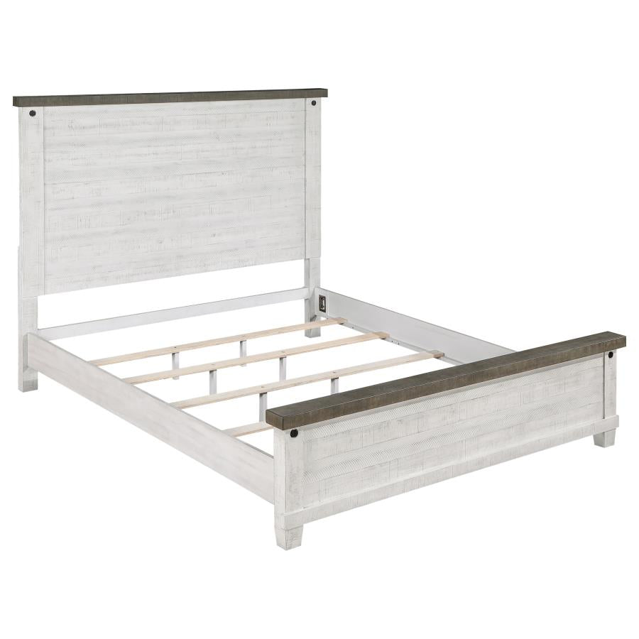 Lilith Grey Eastern King Bed 4 Pc Set - MyWaynesHome #