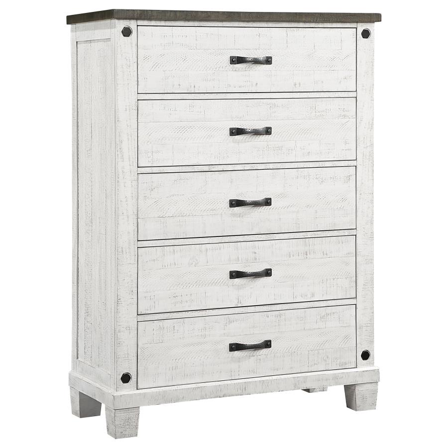Lilith Grey Eastern King Bed 5 Pc Set - MyWaynesHome #