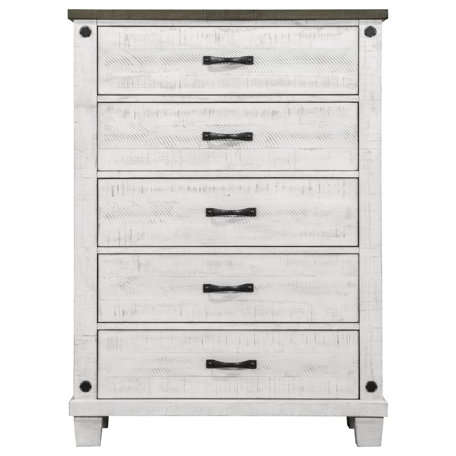 Lilith Grey Eastern King Bed 5 Pc Set - MyWaynesHome #