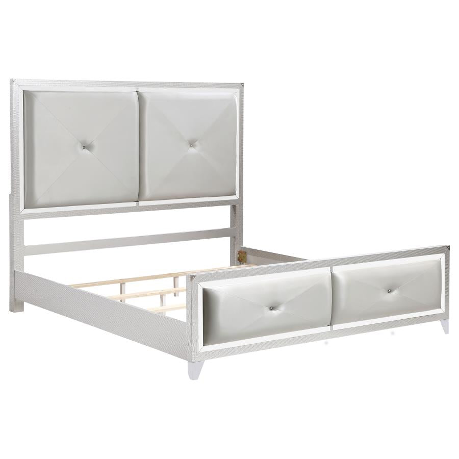 Larue Silver Eastern King Bed - MyWaynesHome #