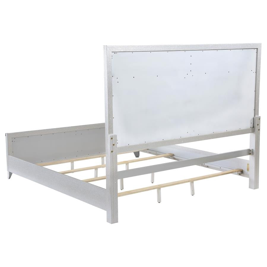 Larue Silver California King Bed - MyWaynesHome #