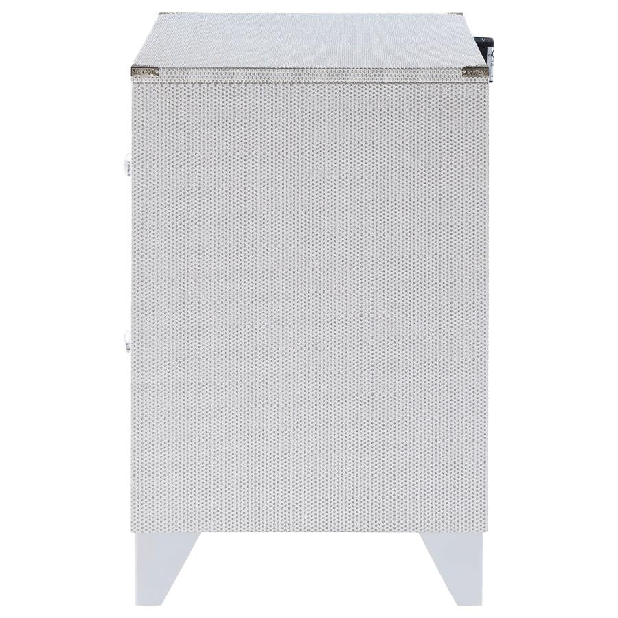 Larue Silver Nightstand - MyWaynesHome #