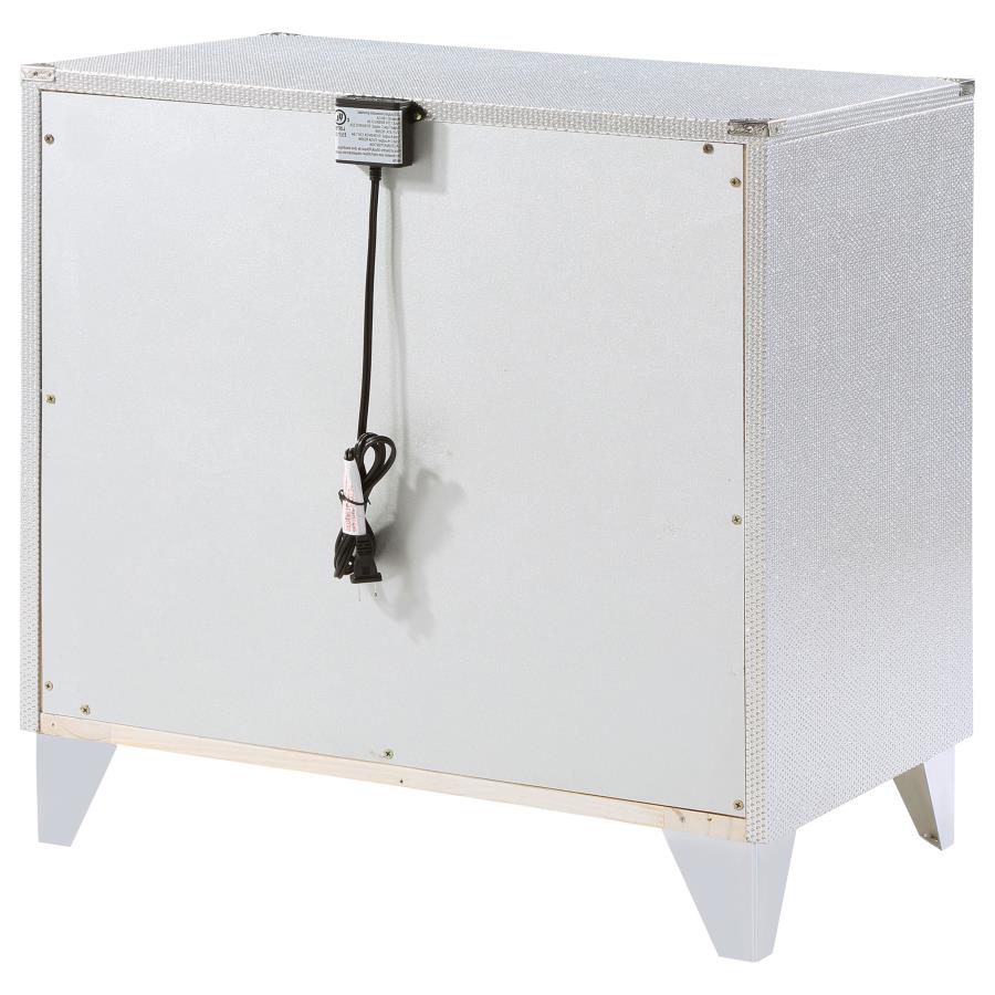 Larue Silver Nightstand - MyWaynesHome #