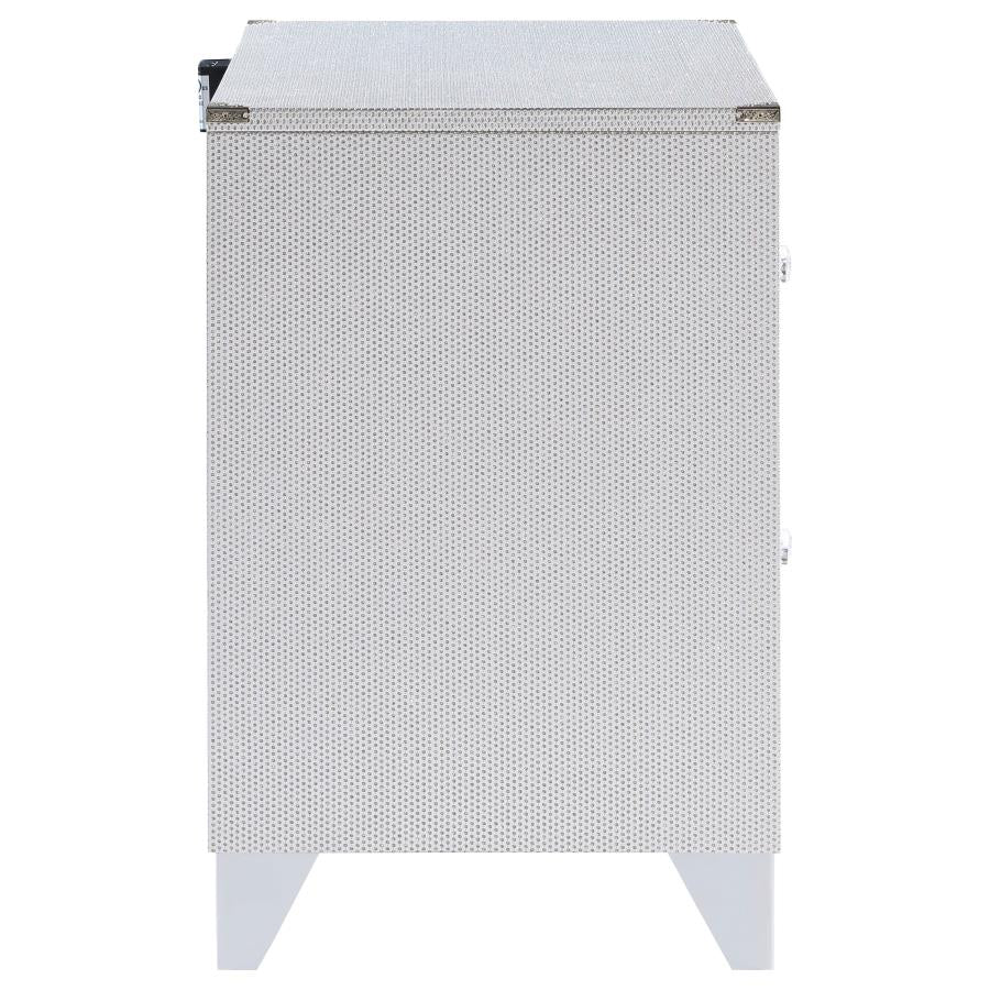 Larue Silver Nightstand - MyWaynesHome #