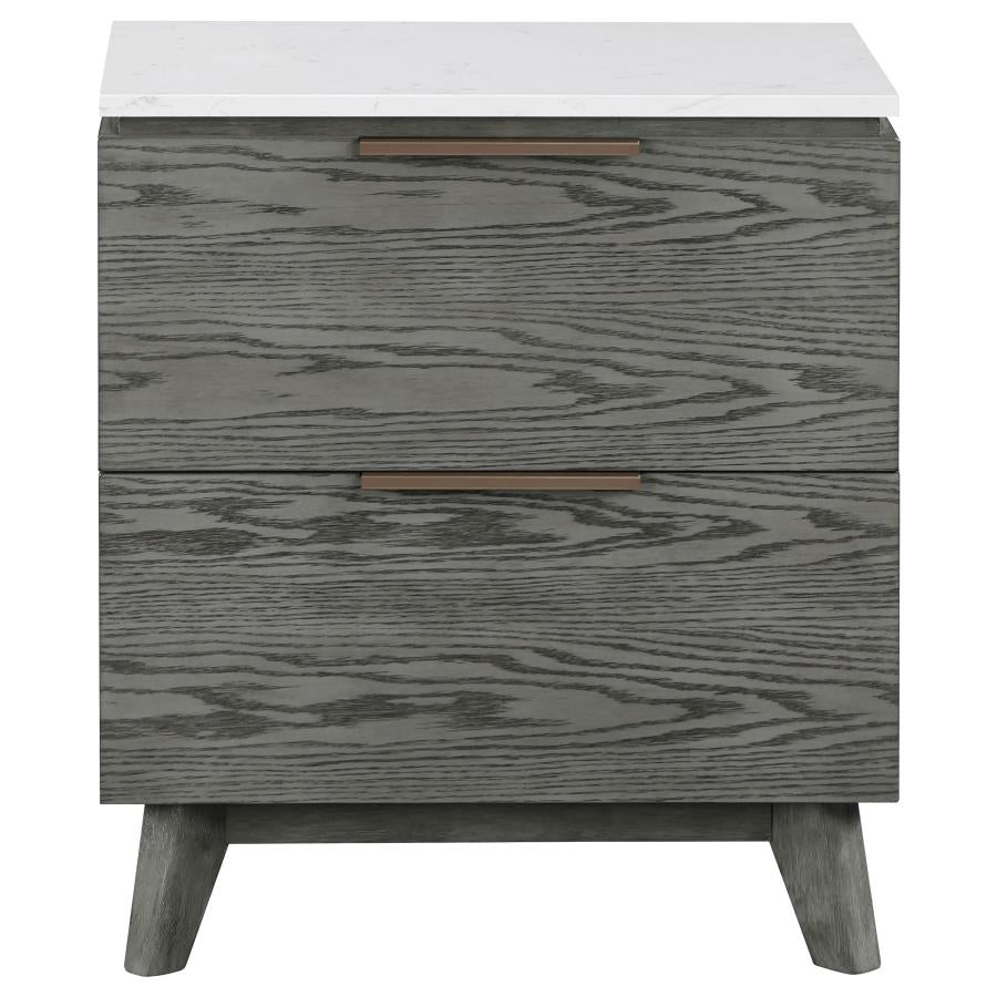 Nathan Grey Eastern King Bed 4 Pc Set - MyWaynesHome #