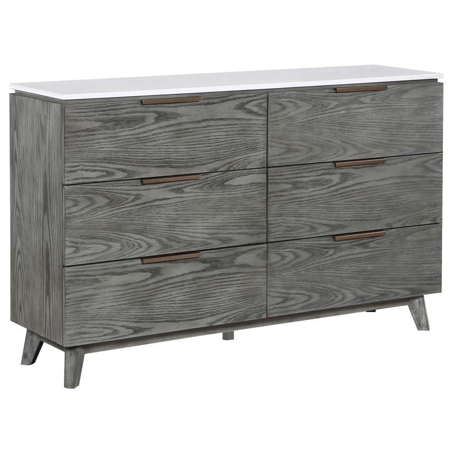 Nathan Grey Eastern King Bed 5 Pc Set - MyWaynesHome #