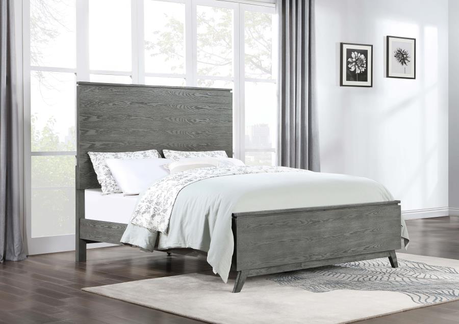Nathan Grey California King Bed - MyWaynesHome #