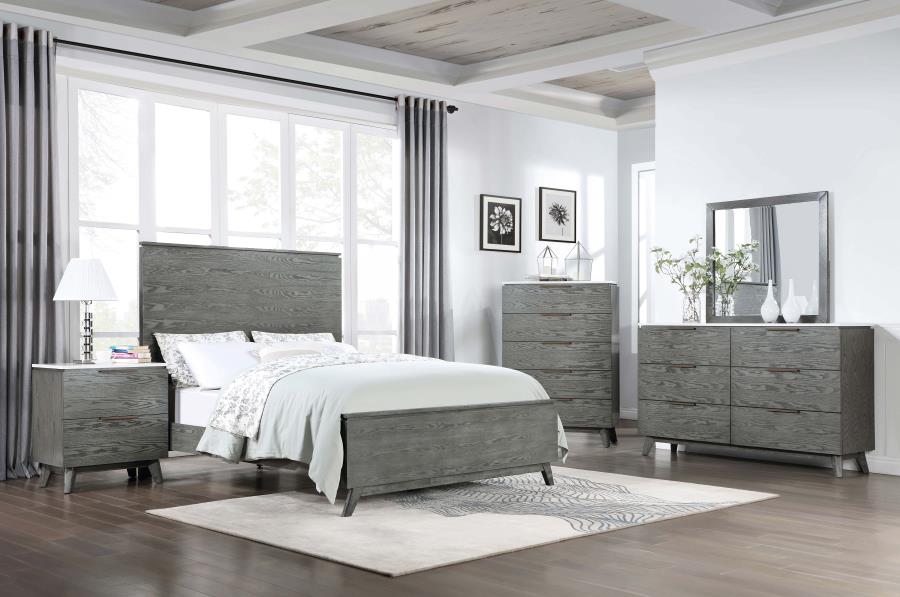 Nathan Grey California King Bed - MyWaynesHome #
