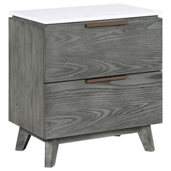 Nathan Grey Queen Bed 4 Pc Set - MyWaynesHome #