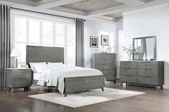 Nathan Grey Queen Bed 5 Pc Set - MyWaynesHome #