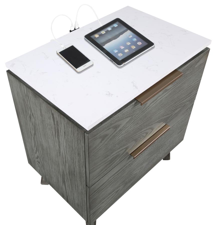 Nathan Grey Nightstand - MyWaynesHome #