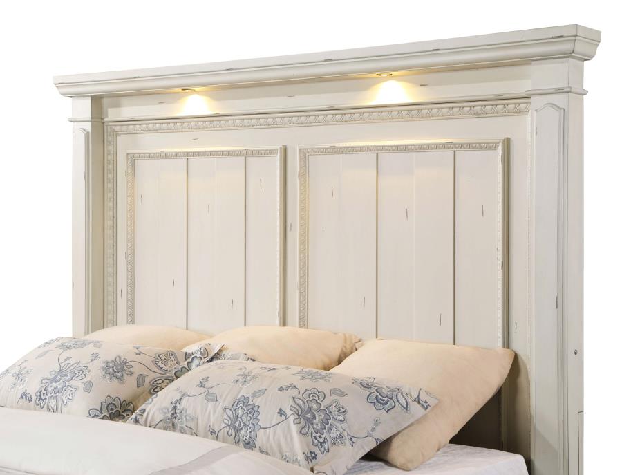 Evelyn White Queen Bed - MyWaynesHome #