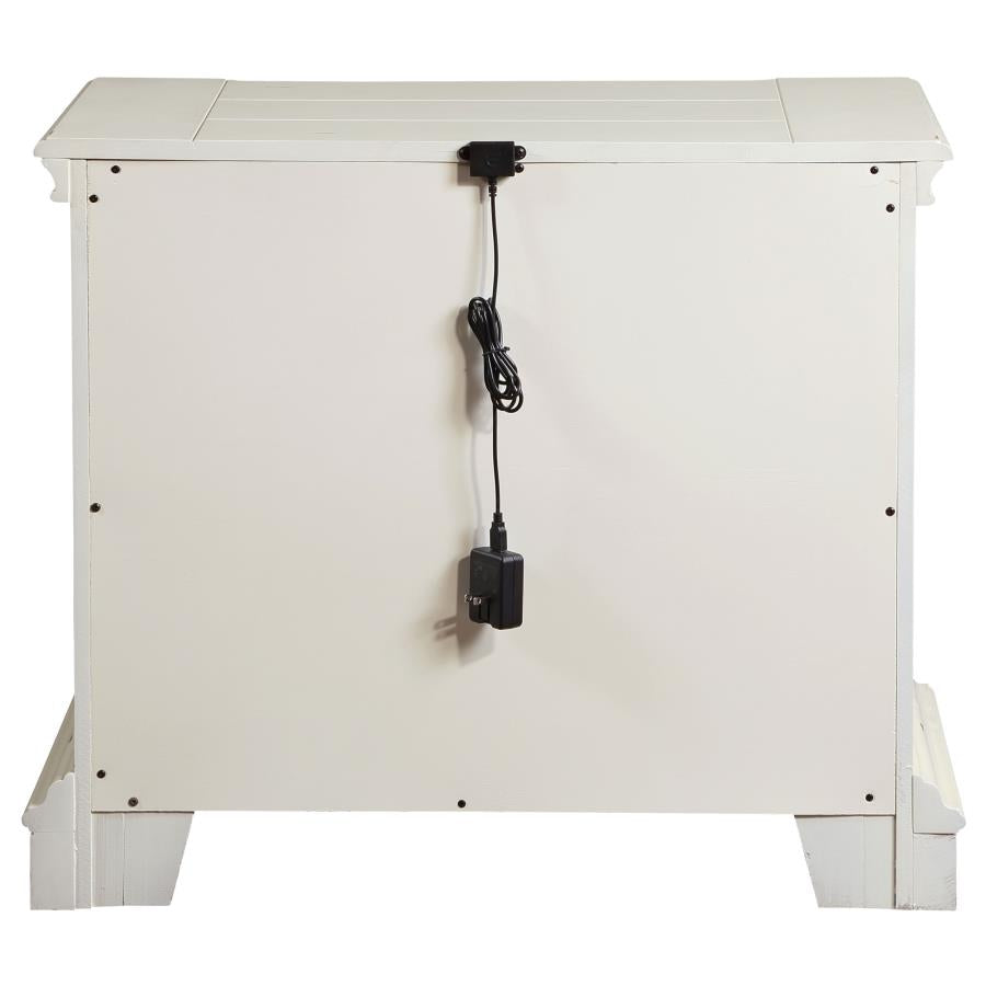 Evelyn White Nightstand - MyWaynesHome #