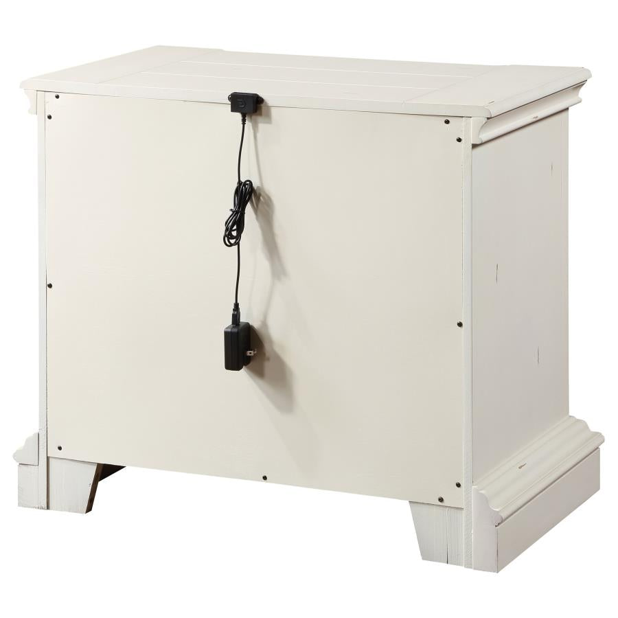 Evelyn White Nightstand - MyWaynesHome #