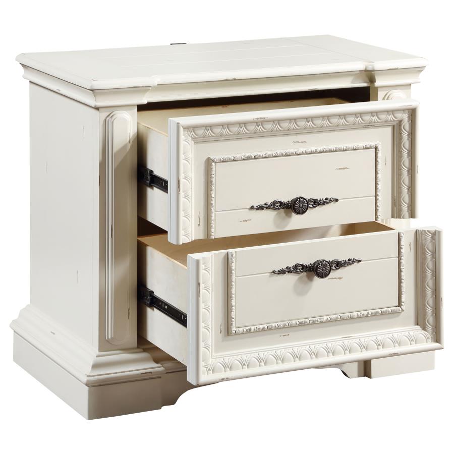 Evelyn White Nightstand - MyWaynesHome #