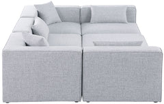 Cube - Linen 6 Piece Modular Sectional