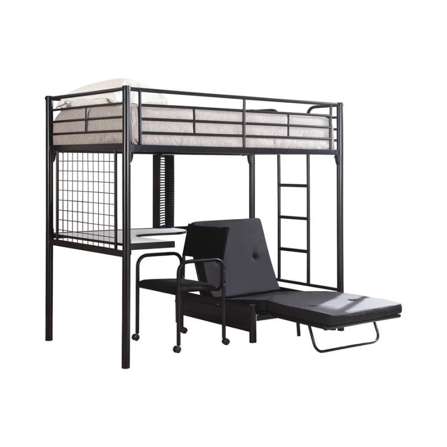 Jenner Black Futon Pad - MyWaynesHome #