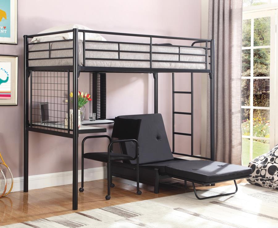Jenner Black Futon Pad - MyWaynesHome #