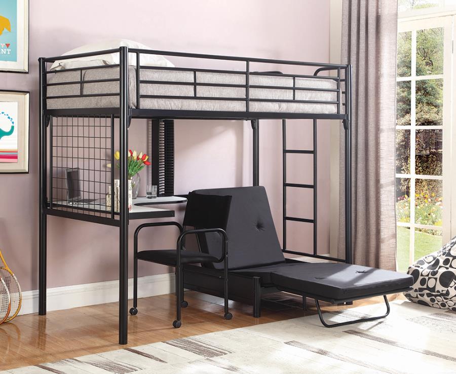 Jenner Black Futon Pad - MyWaynesHome #