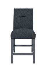 Monaco - 9 Piece Dining Room Set (Bar Table And 8 Bar Stools) - Dark Gray