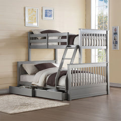 Haley II - Twin Over Full Bunk Bed With Storage