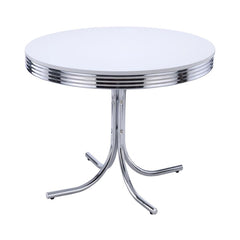 Retro White Dining Table - MyWaynesHome #