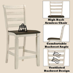 Tasnim - Counter Height Chair (Set of 2) - Oak & Antique White
