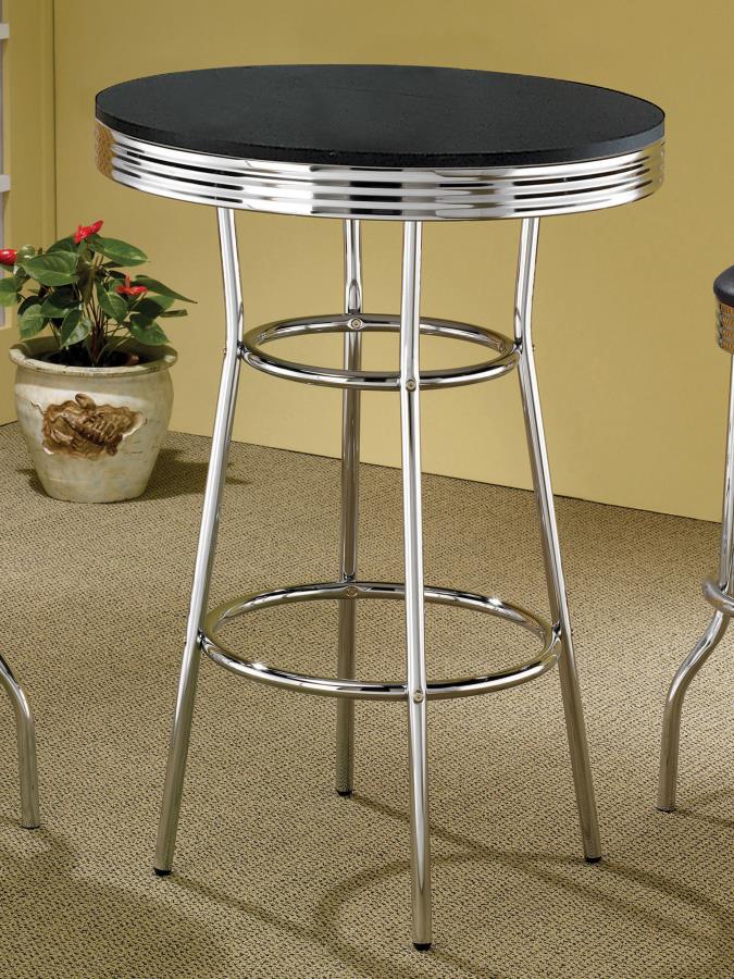Theodore Black Bar Table - MyWaynesHome #