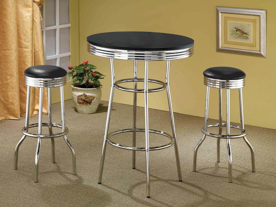 Theodore Black Bar Table - MyWaynesHome #
