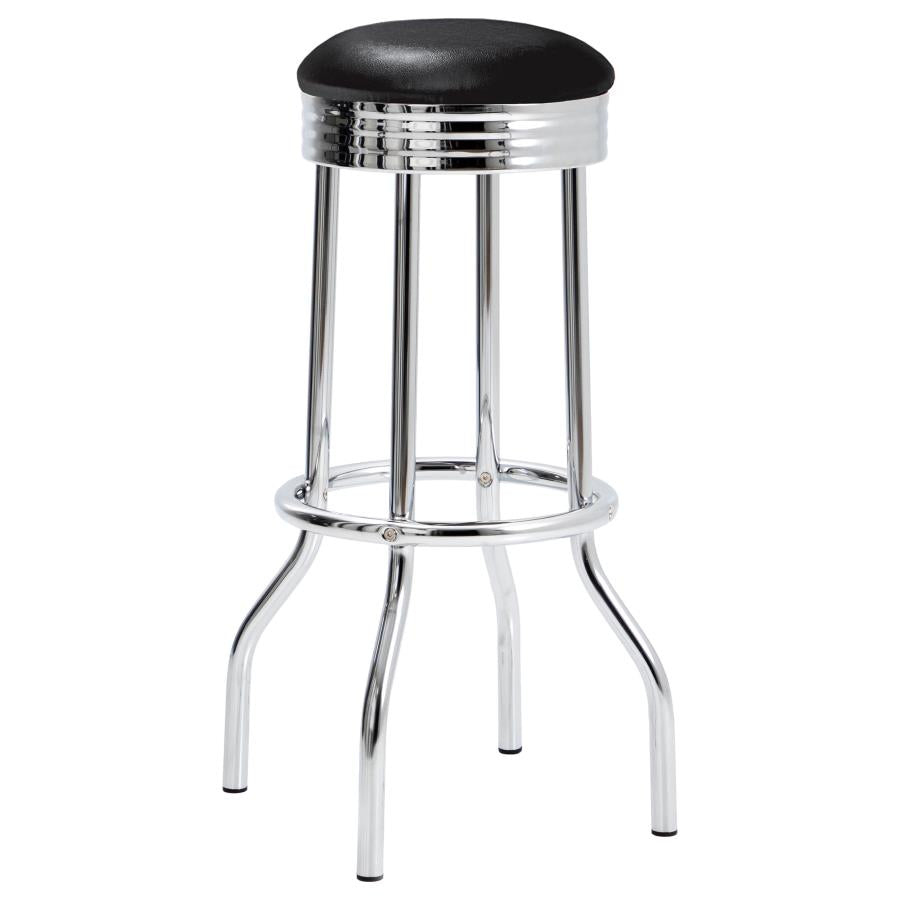 Theodore Black Swivel Bar Stool - MyWaynesHome #