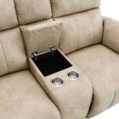 Elison - Motion Loveseat With Console & Storage
