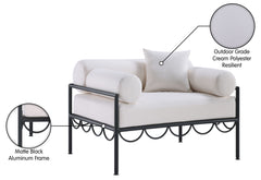 Portofino - Resilient Water Repellent Fabric Upholstered Outdoor Patio Chair