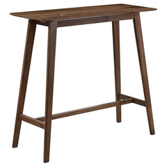 Finnick - Rectangular Pub Height Bar Table - Walnut
