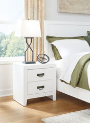 Binterglen - Two Drawer Night Stand - White