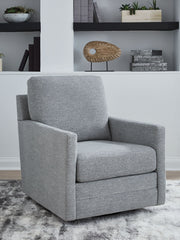 Freybourne Next-Gen Nuvella - Swivel Accent Chair - Pewter