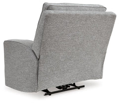 Biscoe - Power Recliner /Adj Headrest - Pewter
