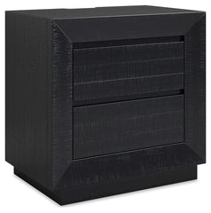 Londer - Two Drawer Night Stand - Black