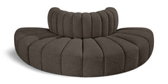 Arc - Boucle Fabric 4 Piece Modular Sofa