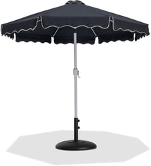 Amalfi - Patio Umbrella - Black Base / White Pole