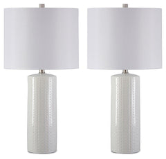 Steuben - Ceramic Table Lamp (Set of 2) - White