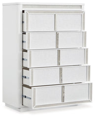 Chalanna - Five Drawer Chest - White