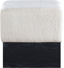 Havre - Ottoman / Stool With Black Base