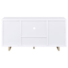Dalton - 2 Door Storage Credenza - White And Distressed Pine