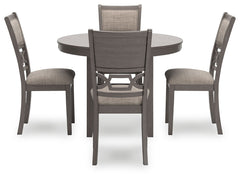 Wrenning - Dining Room Table Set (Set of 5) - Gray
