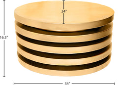 Levels - Coffee Table - Gold