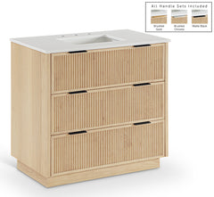 Willard - Engineered Stone And Solid Wood Bathroom Vanity