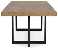 Tomtyn - Rectangular Dining Room Extension Table - Light Brown