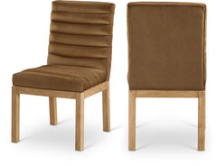 Evelyn - Dining Chair With Natural Legs - Saddle